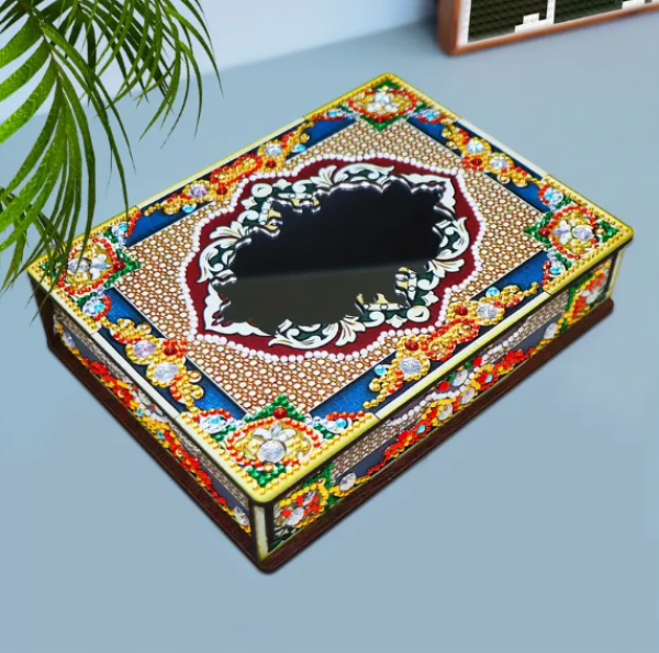 Diamond Painting Schmuckbox mit Spiegel